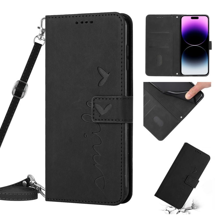 Custodia portafoglio in pelle con cordino per iPhone 14