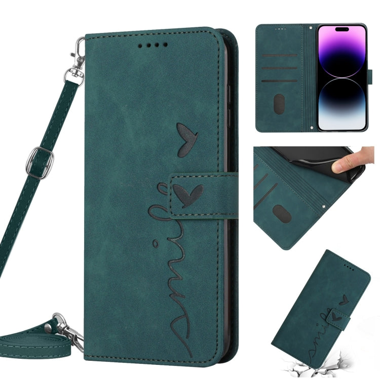 Custodia portafoglio in pelle con cordino per iPhone 14