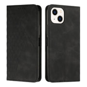 Custodia magnetica per telefono con motivo a rombi con giunzione della pelle, For iPhone 14, For iPhone 14 Plus, For iPhone 14 Pro Max, For iPhone 14 Pro