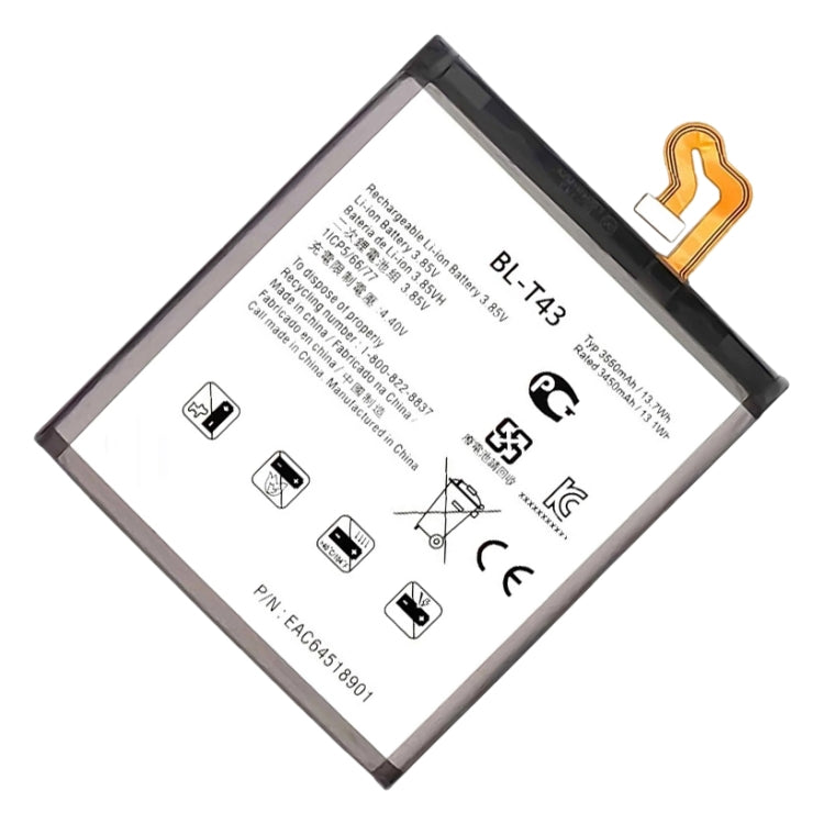 Sostituzione della batteria ai polimeri di litio per, BL-T43, BL-T52, BL-T47, BL-T44, BL-T45, BL-T49