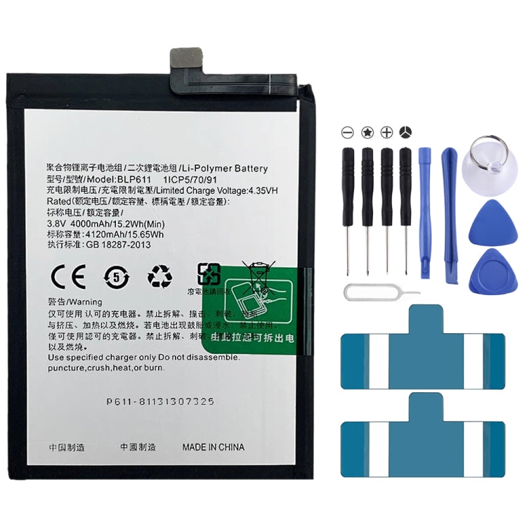 Sostituzione della batteria ai polimeri di litio per, BLP595, BLP603, BLP599, BLP611, BLP609, BLP621, BLP623, BLP635, BLP643, BLP639, BLP645, BLP631, BLP649, BLP663, BLP651, BLP661, BLP671, BLP673, BLP683, BLP689, BLP709, BLP707, BLP701, BLP705, BLP717