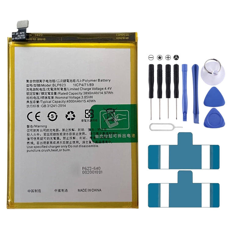 Sostituzione della batteria ai polimeri di litio per, BLP595, BLP603, BLP599, BLP611, BLP609, BLP621, BLP623, BLP635, BLP643, BLP639, BLP645, BLP631, BLP649, BLP663, BLP651, BLP661, BLP671, BLP673, BLP683, BLP689, BLP709, BLP707, BLP701, BLP705, BLP717