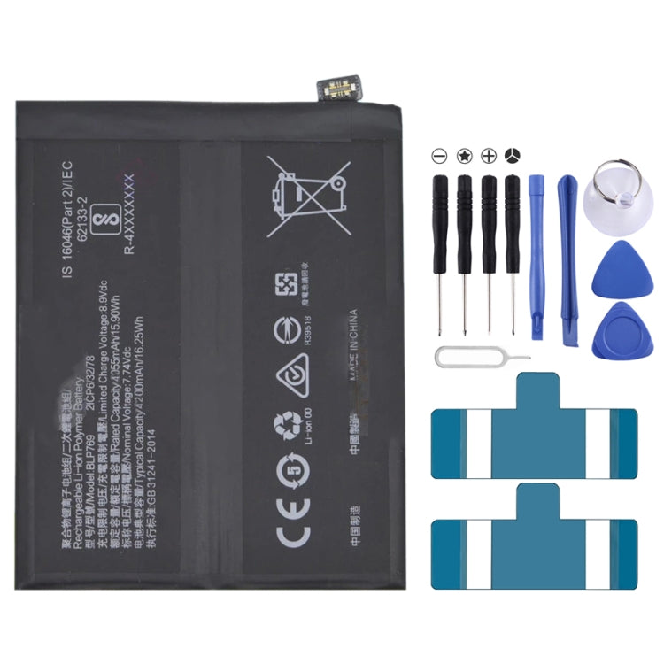 Sostituzione della batteria ai polimeri di litio per, BLP783, BLP781, BLP779, BLP789, BLP787, BLP797, BLP755 For OPPO K7x, BLP791, BLP811, BLP817, BLP863, BLP825, BLP855, BLP839, BLP819, BLP835, BLP805, BLP851, BLP831, BLP851 For OPPO F19 / F19s, BLP757