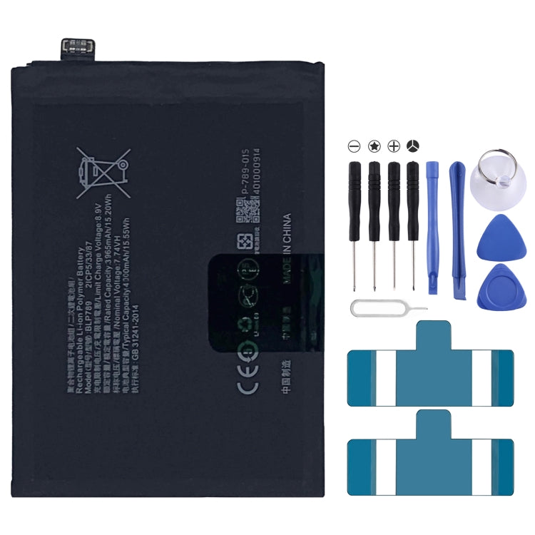 Sostituzione della batteria ai polimeri di litio per, BLP783, BLP781, BLP779, BLP789, BLP787, BLP797, BLP755 For OPPO K7x, BLP791, BLP811, BLP817, BLP863, BLP825, BLP855, BLP839, BLP819, BLP835, BLP805, BLP851, BLP831, BLP851 For OPPO F19 / F19s, BLP757