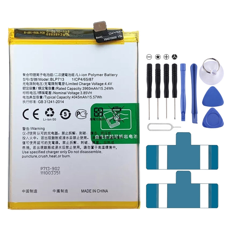 Replacement Lithium Polymer Battery For, BLP783, BLP781, BLP779, BLP789, BLP787, BLP797, BLP755 For OPPO K7x, BLP791, BLP811, BLP817, BLP863, BLP825, BLP855, BLP839, BLP819, BLP835, BLP805, BLP851, BLP831, BLP851 For OPPO F19 / F19s, BLP757