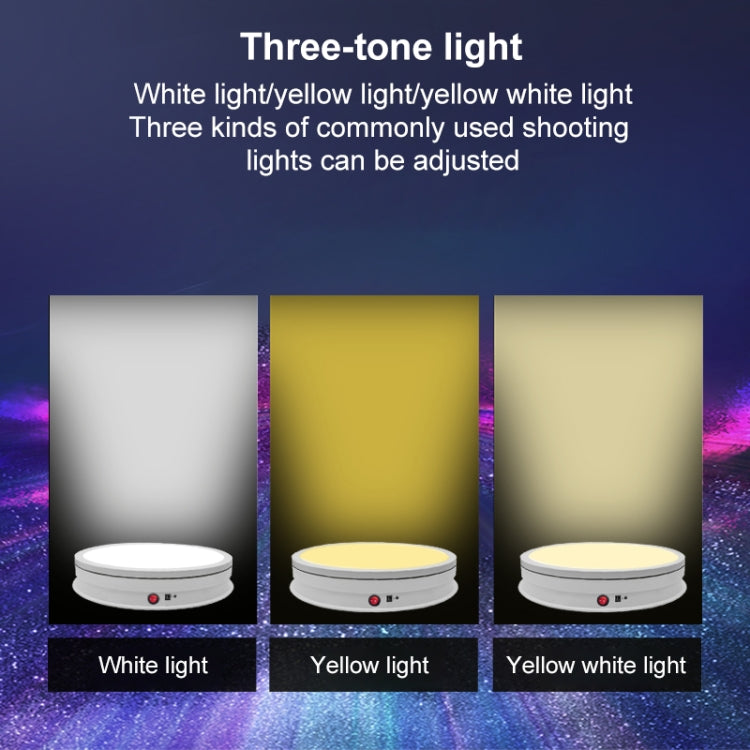 Giradischi girevole elettrico da 42 cm a LED, 42cm LED Light, US Plug, 42cm LED Light, EU Plug, 42cm LED Light, UK Plug, 42cm LED Light, AU Plug