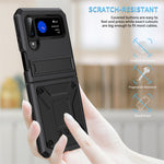 Custodia per telefono antiurto in metallo con supporto, For Samsung Galaxy Z Flip4, For Samsung Galaxy Z Flip3 5G, For Samsung Galaxy Z Fold4