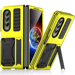 Custodia per telefono antiurto in metallo con supporto, For Samsung Galaxy Z Flip4, For Samsung Galaxy Z Flip3 5G, For Samsung Galaxy Z Fold4