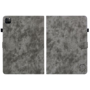 Simpatica custodia in pelle con motivo a tigre con funzione Sleep/Wake-up, For iPad Pro 12.9 2020/2021, For iPad mini 2021, For iPad mini 1/2/3/4/5