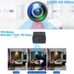 Mini videocamera HD 1080P con visione notturna e sensore PIR