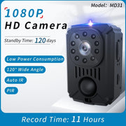 MD31 Mini 1080P HD Videocamera Night Vision PIR Motion Action Micro Camera, MD31