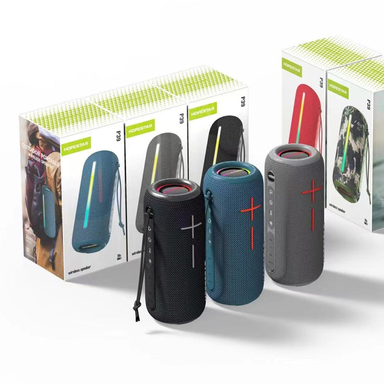 HOPESTAR P39 Altoparlante Bluetooth wireless con luce RGB impermeabile per esterni