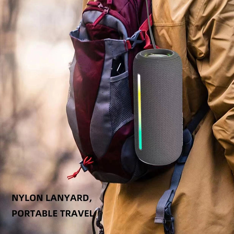 HOPESTAR P39 Altoparlante Bluetooth wireless con luce RGB impermeabile per esterni