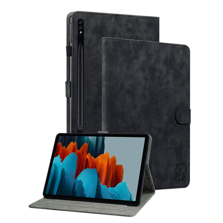 Custodia per tablet in pelle con motivo a tigre, For Samsung Galaxy Tab А9+, For Samsung Galaxy Tab S9, For Samsung Galaxy Tab S9+