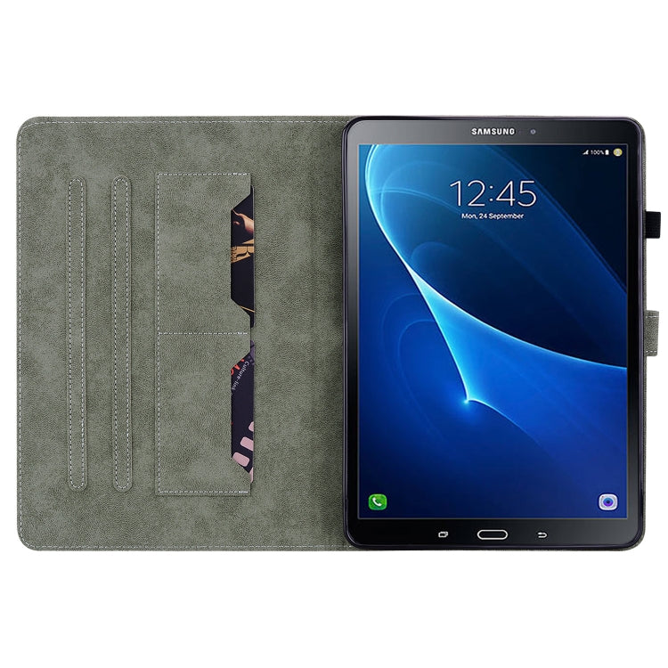Custodia per tablet in pelle con motivo a tigre, For Samsung Galaxy Tab A 10.1 2016/T580/T585
