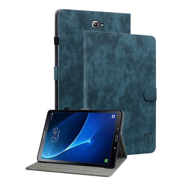 Custodia per tablet in pelle con motivo a tigre, For Samsung Galaxy Tab A 10.1 2016/T580/T585