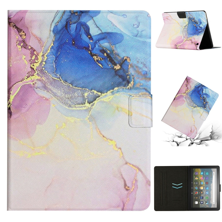 Custodia per tablet in pelle con motivo in marmo, For Amazon Kindle HD 8 2020, For Amazon Kindle HD 10 2015, For Amazon Kindle HD 10 2021, For Samsung Galaxy Tab A8