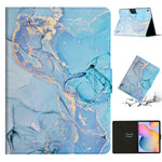 Custodia per tablet in pelle con motivo in marmo, For Samsung Galaxy Tab S6 Lite P610, For Samsung Galaxy Tab A7 Lite T220, For Samsung Galaxy Tab A7 10.4 2020 T500, For Samsung Galaxy Tab A 10.1 T580