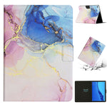 Custodia per tablet in pelle con motivo in marmo, For Huawei MediaPad M5 Lite, For Lenovo Tab M10 X605F X505, For Lenovo Tab M10 HD 2nd Gen, For Lenovo Tab M10 3rd Gen