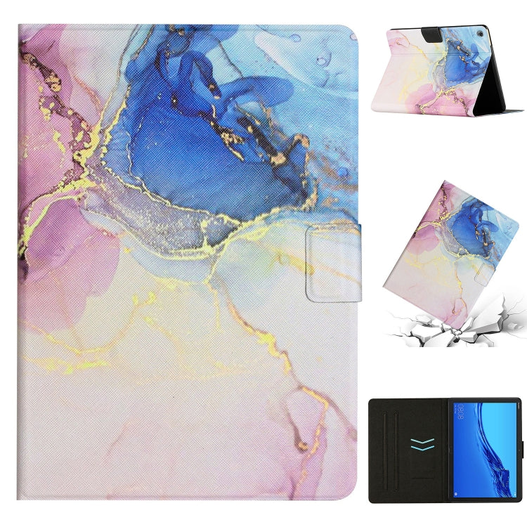 Custodia per tablet in pelle con motivo in marmo, For Huawei MediaPad M5 Lite, For Lenovo Tab M10 X605F X505, For Lenovo Tab M10 HD 2nd Gen, For Lenovo Tab M10 3rd Gen