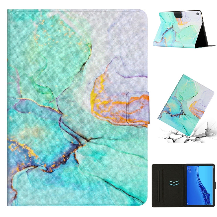 Custodia per tablet in pelle con motivo in marmo, For Huawei MediaPad M5 Lite, For Lenovo Tab M10 X605F X505, For Lenovo Tab M10 HD 2nd Gen, For Lenovo Tab M10 3rd Gen