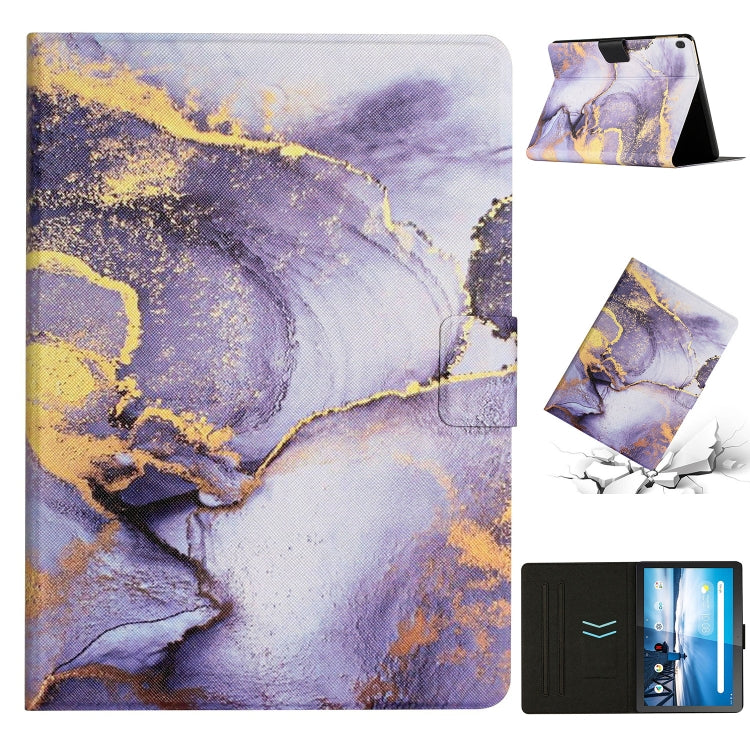 Custodia per tablet in pelle con motivo in marmo, For Huawei MediaPad M5 Lite, For Lenovo Tab M10 X605F X505, For Lenovo Tab M10 HD 2nd Gen, For Lenovo Tab M10 3rd Gen