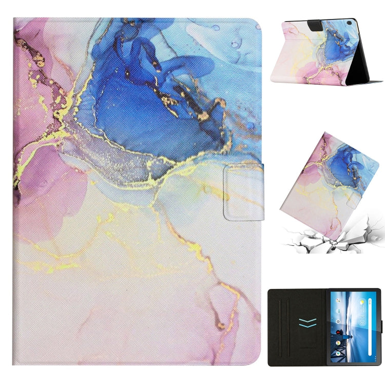 Custodia per tablet in pelle con motivo in marmo, For Huawei MediaPad M5 Lite, For Lenovo Tab M10 X605F X505, For Lenovo Tab M10 HD 2nd Gen, For Lenovo Tab M10 3rd Gen
