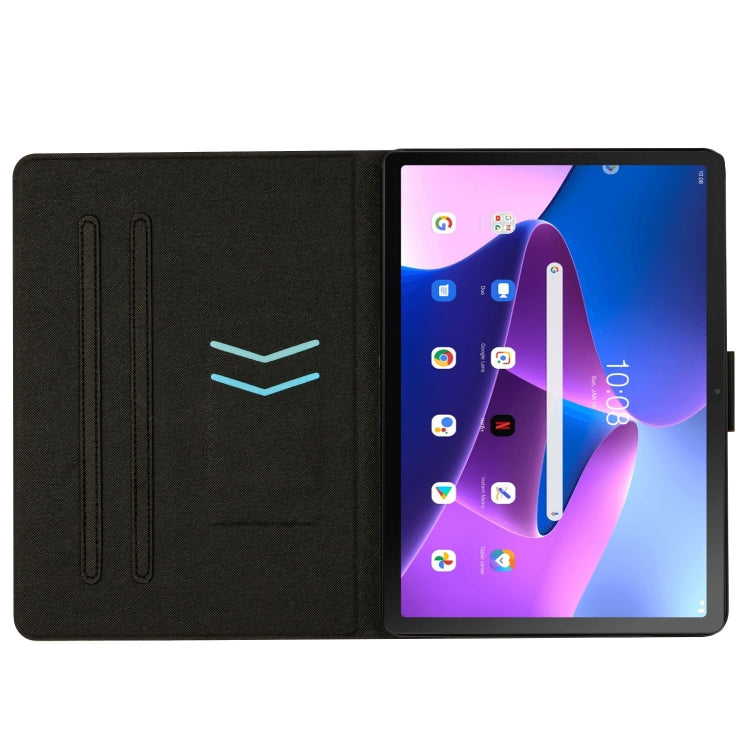 Custodia per tablet in pelle con motivo in marmo, For Lenovo M10 Plus, For Lenovo Tab P11