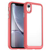 Custodia per telefono in acrilico + TPU serie colorata, For iPhone XR