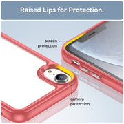 Custodia per telefono in acrilico + TPU serie colorata, For iPhone XR