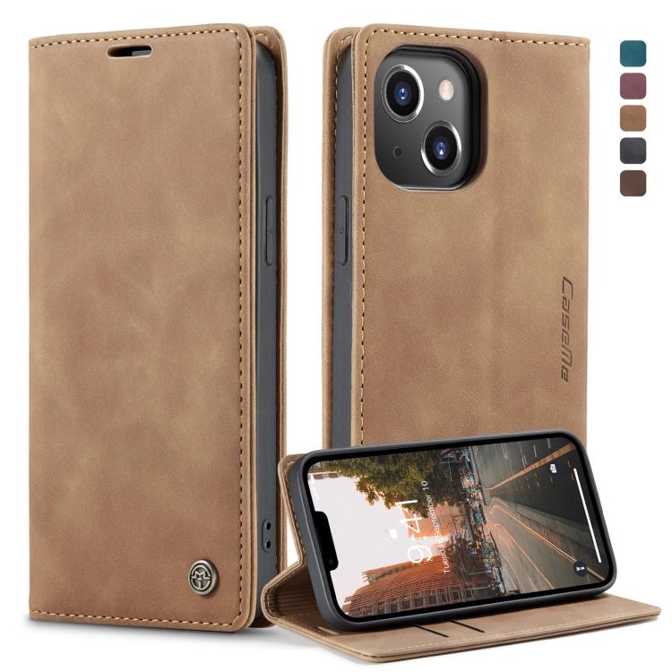 CaseMe-013 Cassa del telefono di cuoio smerigliata retro multifunzionale, For iPhone 14, For iPhone 14 Plus, For iPhone 14 Pro, For iPhone 14 Pro Max