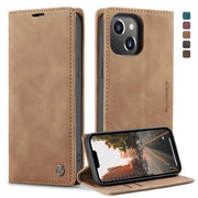 CaseMe-013 Cassa del telefono di cuoio smerigliata retro multifunzionale, For iPhone 14, For iPhone 14 Plus, For iPhone 14 Pro, For iPhone 14 Pro Max