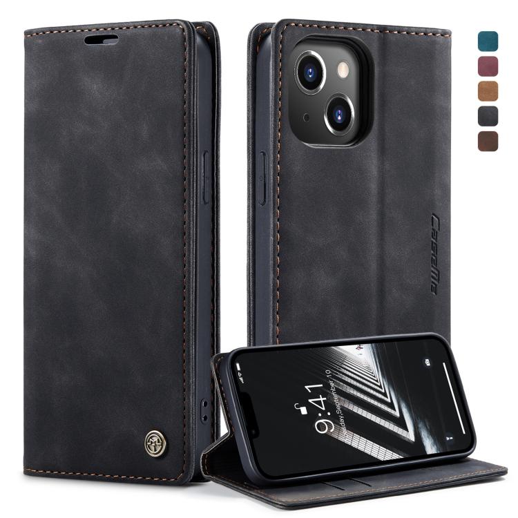 Custodia portafoglio in pelle per iPhone 14