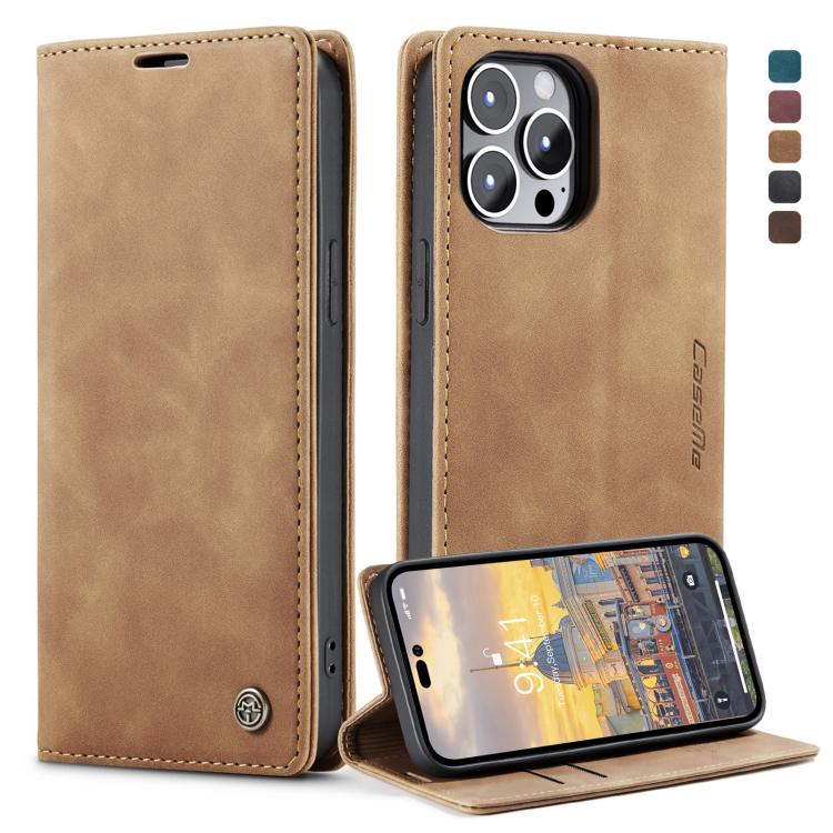 Custodia portafoglio in pelle per iPhone 14