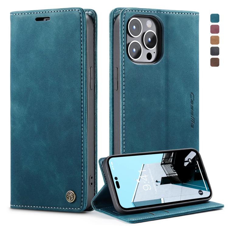 Custodia portafoglio in pelle per iPhone 14