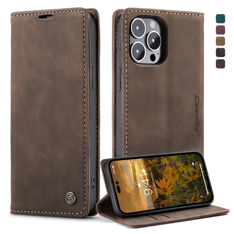 Custodia portafoglio in pelle per iPhone 14