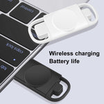 T09-A Caricabatterie Smart Watch wireless portatile Dual USB per Apple Watch Series, For Apple Watch Series