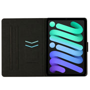Custodia per tablet in pelle intelligente tinta unita con cuciture, For iPad mini 2024 / mini 6