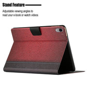 Custodia per tablet in pelle intelligente tinta unita con cuciture, For iPad mini 2024 / mini 6