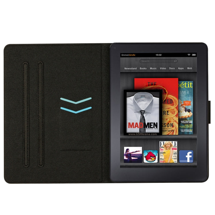 Custodia per tablet in pelle intelligente tinta unita con cuciture, For Amazon Kindle Paperwhite 4 / 3 / 2 / 1, For Amazon Kindle Paperwhite 5, For Amazon Kindle Fire HD 7 2019/2017/2015, For Amazon Kindle Fire HD 8 2018/2017/2016