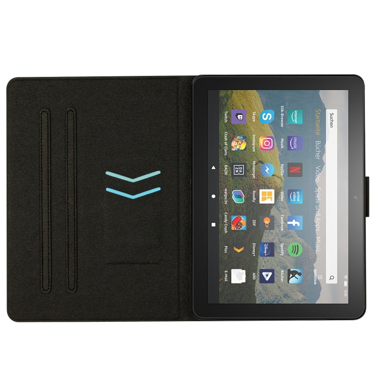 Custodia per tablet in pelle intelligente tinta unita con cuciture, For Amazon Kindle Fire HD 8 2020, For Amazon Kindle Fire HD 10 2015, For Amazon Kindle Fire HD 10 2021, For Samsung Galaxy Tab A8