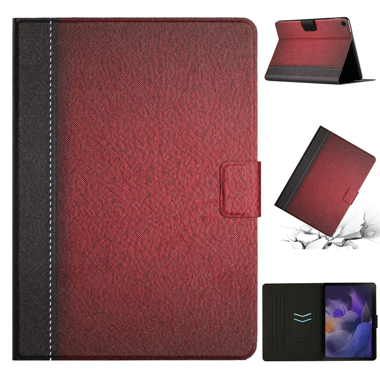 Custodia per tablet in pelle intelligente tinta unita con cuciture, For Amazon Kindle Fire HD 8 2020, For Amazon Kindle Fire HD 10 2015, For Amazon Kindle Fire HD 10 2021, For Samsung Galaxy Tab A8