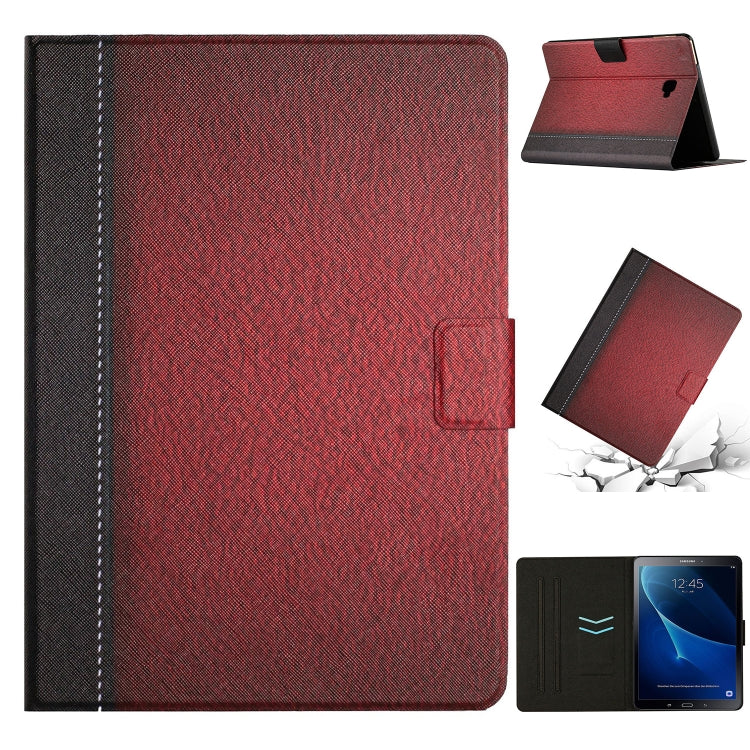 Custodia per tablet in pelle intelligente tinta unita con cuciture, For Samsung Galaxy Tab A7 Lite T220, For Samsung Galaxy Tab A7 10.4 2020 T500, For Samsung Galaxy Tab A 10.1 2019 T510, For Samsung Galaxy Tab A 10.1 T580