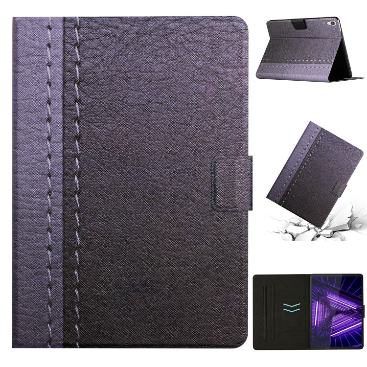 Custodia per tablet in pelle intelligente tinta unita con cuciture, For Huawei MediaPad M5 Lite, For Lenovo Tab M10 X605F X505, For Lenovo Tab M10 HD 2nd Gen, For Lenovo Tab M10 3rd Gen