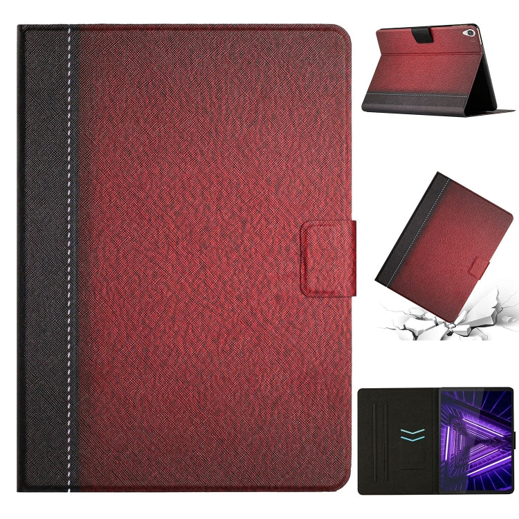Custodia per tablet in pelle intelligente tinta unita con cuciture, For Huawei MediaPad M5 Lite, For Lenovo Tab M10 X605F X505, For Lenovo Tab M10 HD 2nd Gen, For Lenovo Tab M10 3rd Gen
