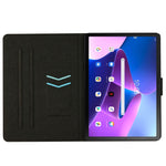 Custodia per tablet in pelle intelligente tinta unita con cuciture, For Lenovo Tab M10 Plus, For Lenovo Tab P11
