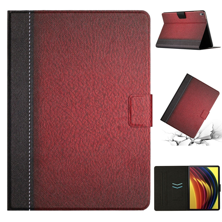 Custodia per tablet in pelle intelligente tinta unita con cuciture, For Lenovo Tab M10 Plus, For Lenovo Tab P11
