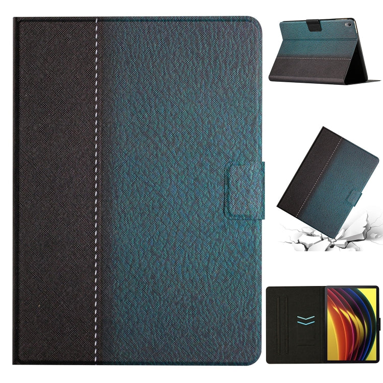 Custodia per tablet in pelle intelligente tinta unita con cuciture, For Lenovo Tab M10 Plus, For Lenovo Tab P11