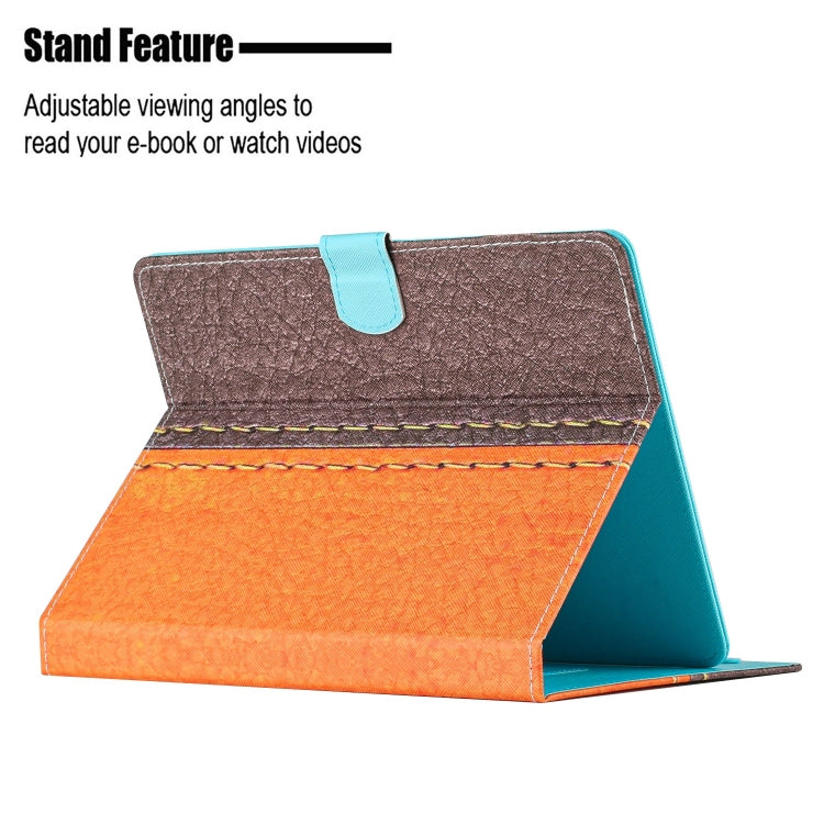 Custodia per tablet in pelle tinta unita con cuciture, For 7 inch Tablet, For 8 inch Tablet, For 10 inch Tablet, For Samsung Galaxy Tab S6 Lite P610