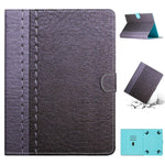 Custodia per tablet in pelle tinta unita con cuciture, For 7 inch Tablet, For 8 inch Tablet, For 10 inch Tablet, For Samsung Galaxy Tab S6 Lite P610